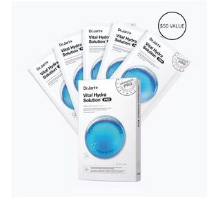 Dr jart Vital Hydra Solution™ Glow Face Mask With Hyaluronic Acid 5 Pack